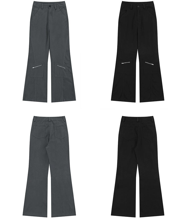 Multi-pocket Flared Pants WN3194