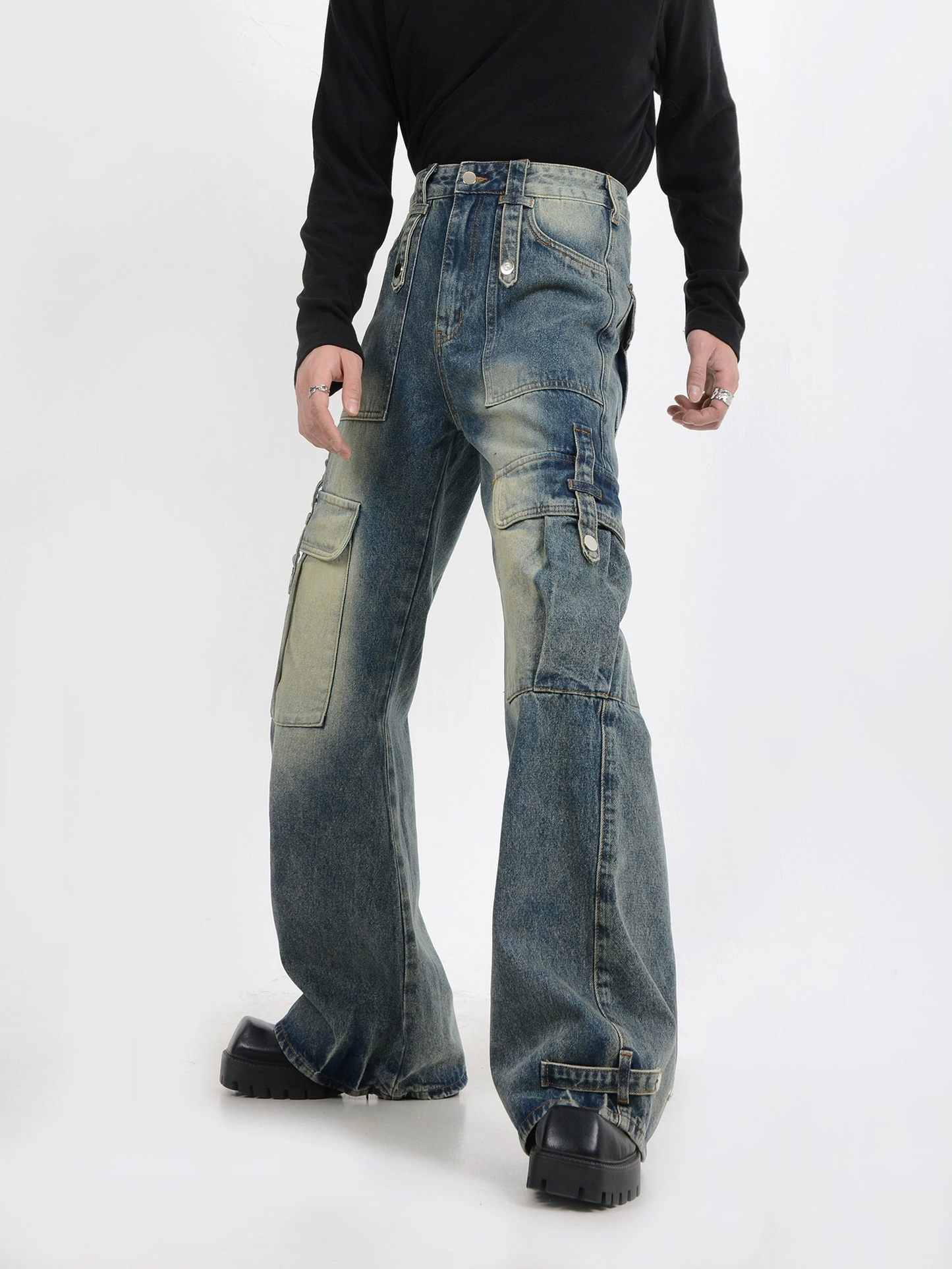 Multiple Pockets Workwear Denim Jeans WN4441 – WONDER NOAH