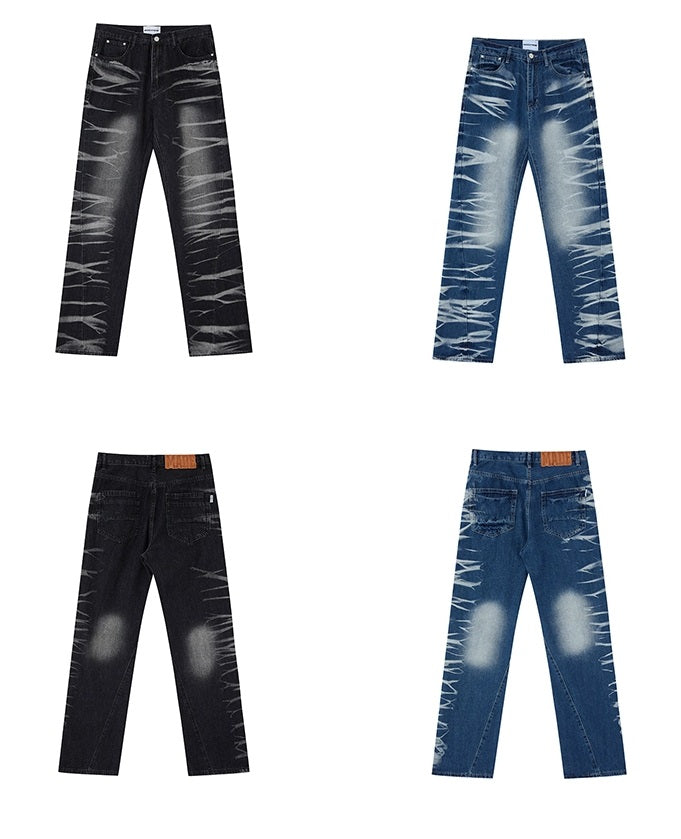 Niche Design Flared Denim Jeans WN3242
