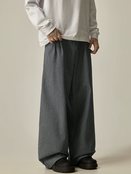 Stripe Wide Leg Pants WN8971