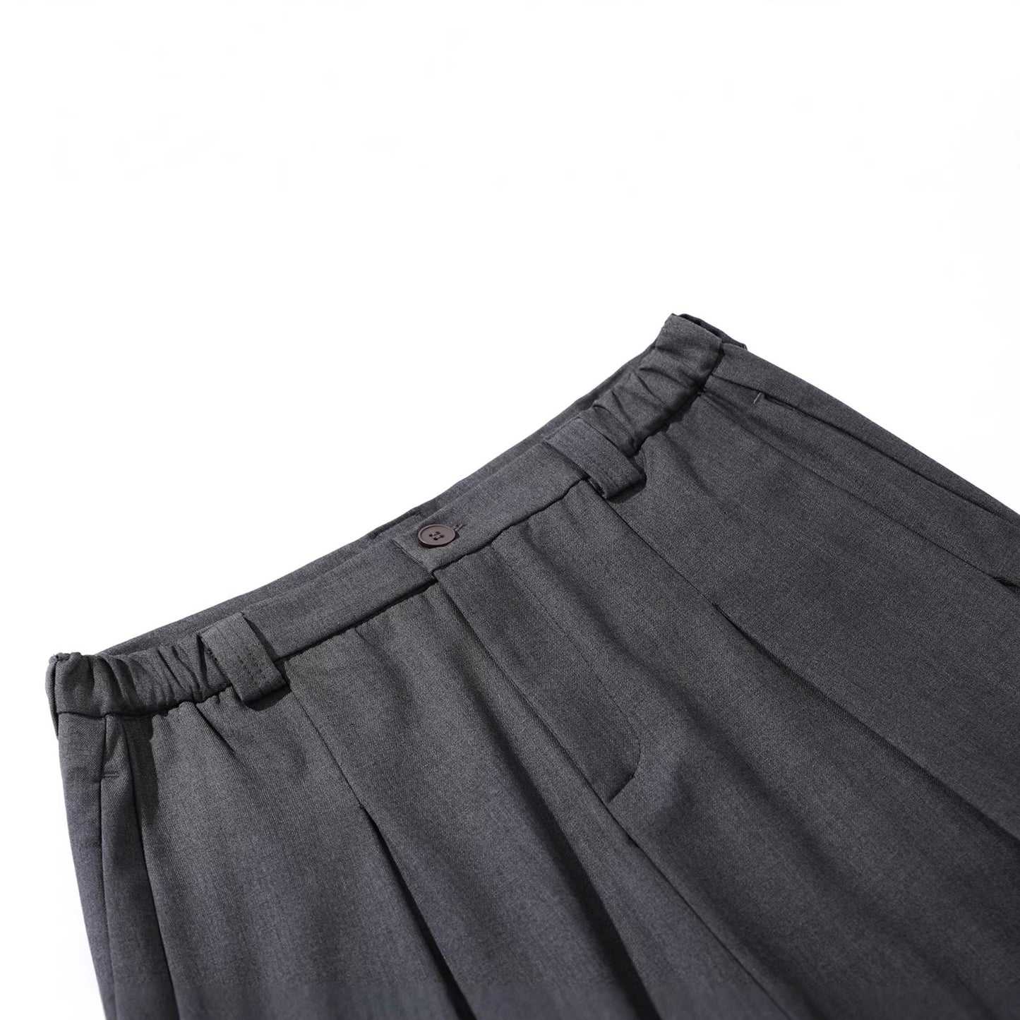 Drape Pleats Cropped Half Pants WN25777