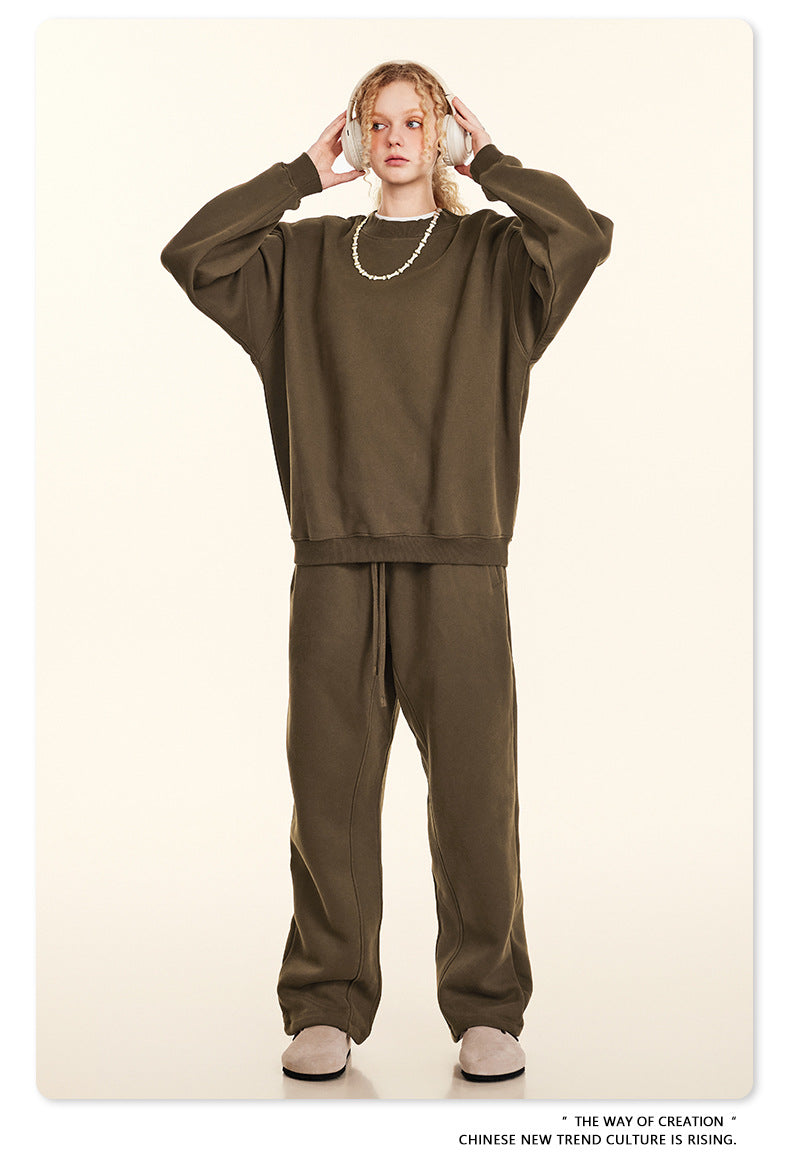 Fleece Lining Oversize Sweatshirt WN9928