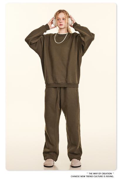 Fleece Lining Oversize Sweatshirt WN9928