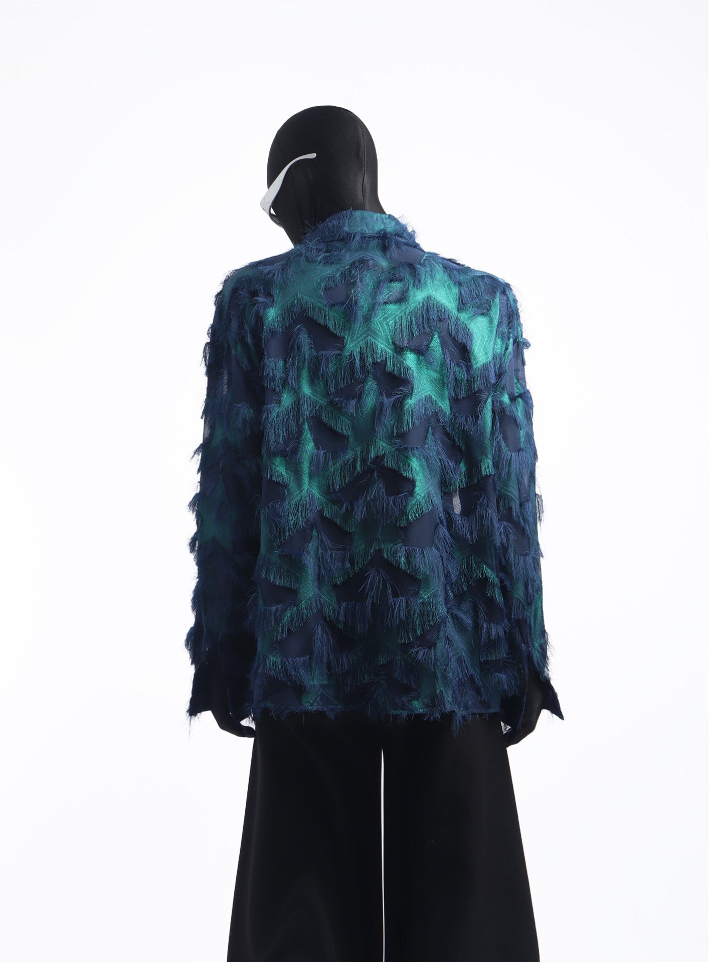 Tassel Oversize Long Sleeve Shirt WN23771