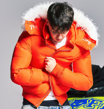 Warm Detachable Fur Collar Puffer Jacket WN21003