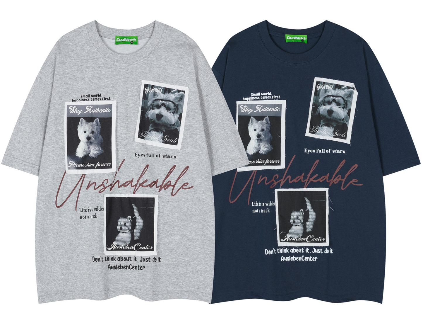 Photo Letter Print Short Sleeve T-Shirt WN26788