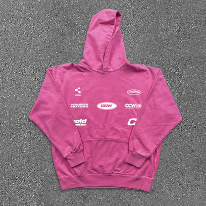 Graphic Print Oversize Hoodie WN15799