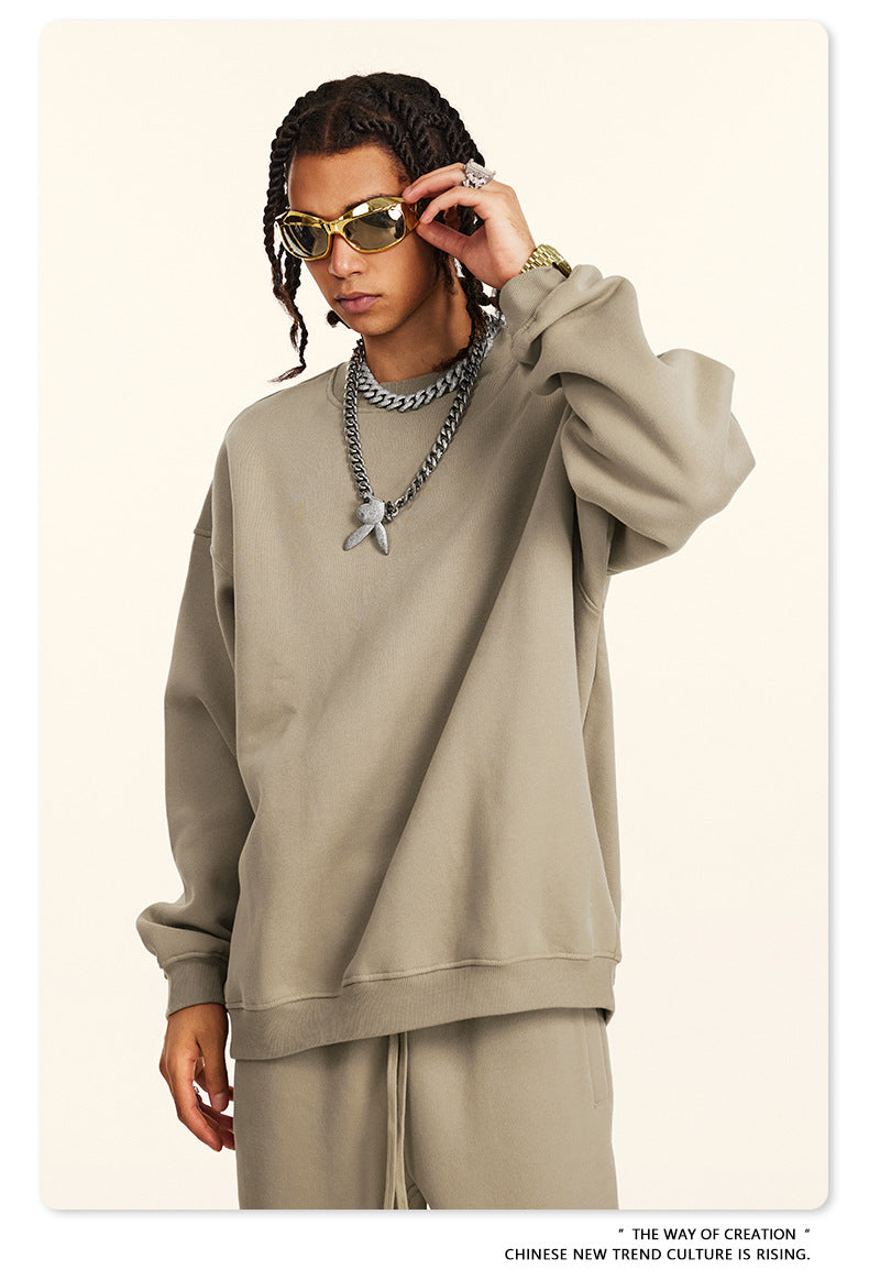 Fleece Lining Oversize Sweatshirt WN9928