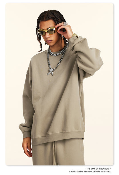 Fleece Lining Oversize Sweatshirt WN9928