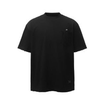 Damage Raw Hem Pocket Oversize Short Sleeve T-Shirt WN26864