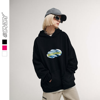 Oversize Print Hoodie WN12573