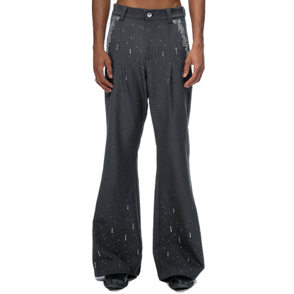 Rhinestone Flare Trousers WN20674