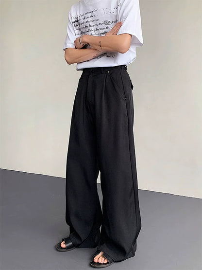 Drapey Design Wide Leg Trousers WN19284