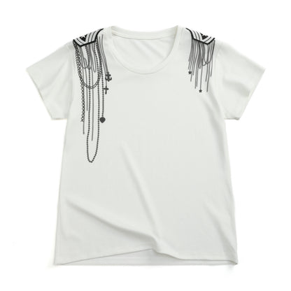 Wing Print Short Sleeve T-Shirt WN27190