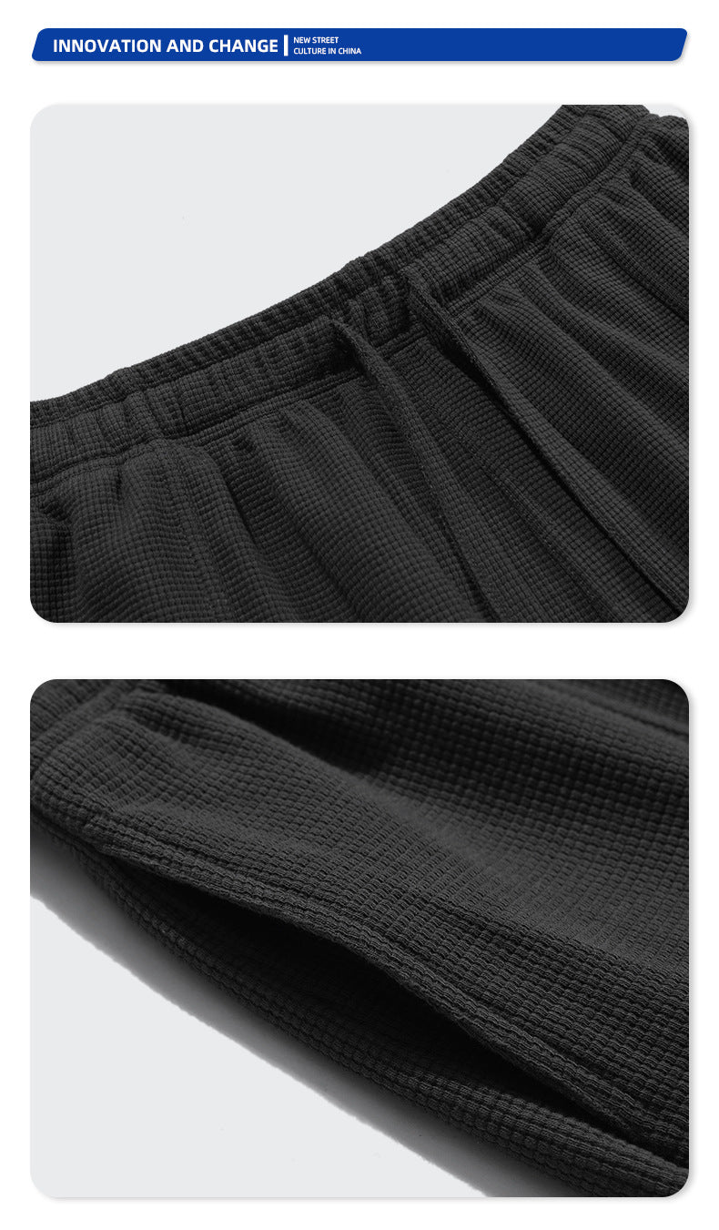 Oversize Waffle Short-sleeve T-shirt & Waffle Short Pants Setup WN6627