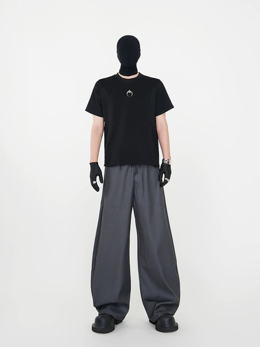 Metal Design Short Sleeve T-Shirt WN17317