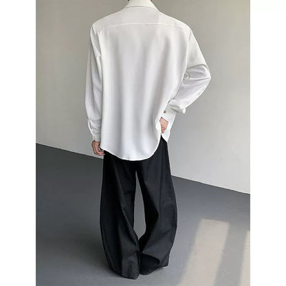 Plain Design Long Sleeve Shirt WN19282