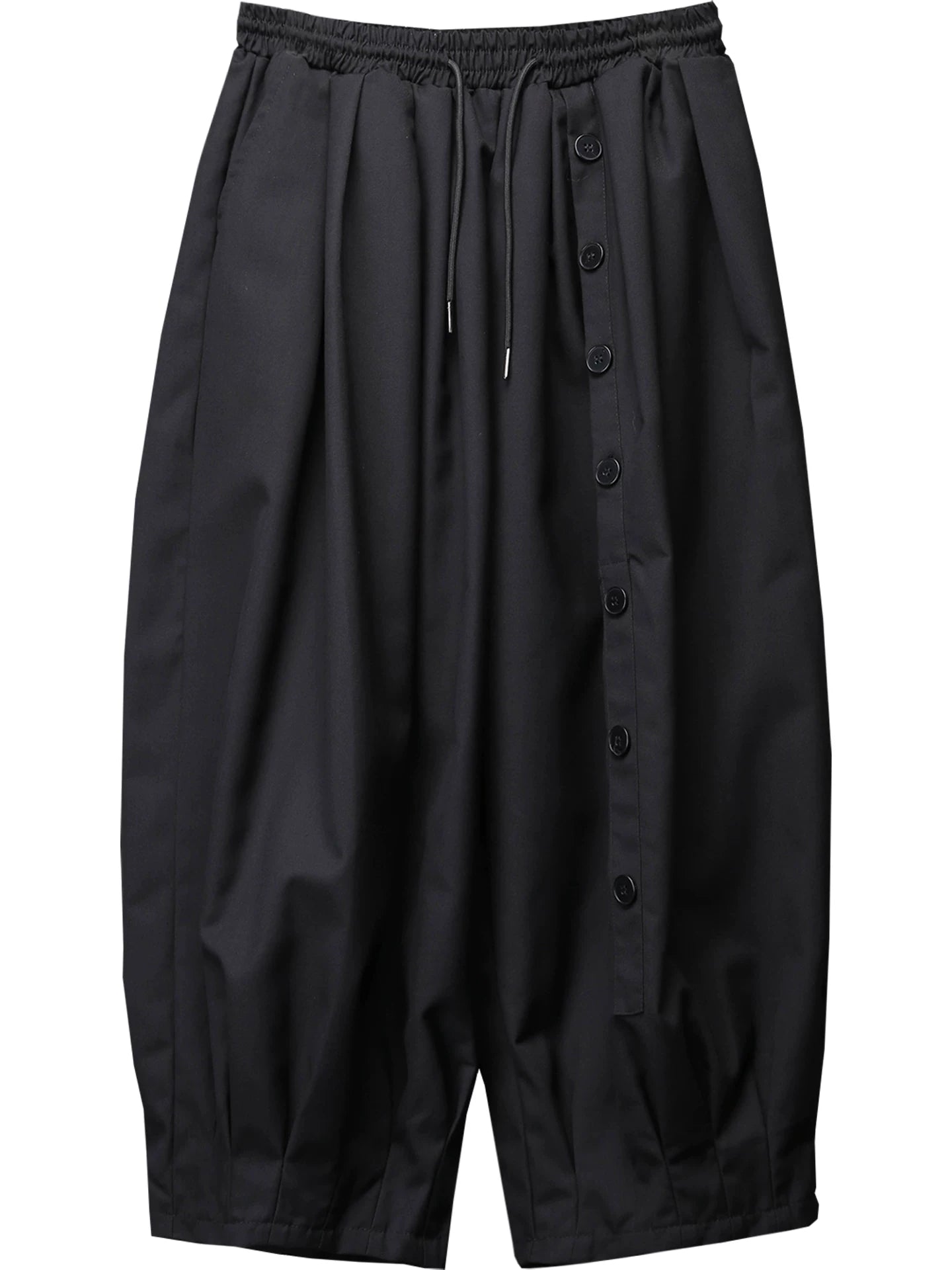 Draped Irregular Cropped Wide Leg Pants WN22572