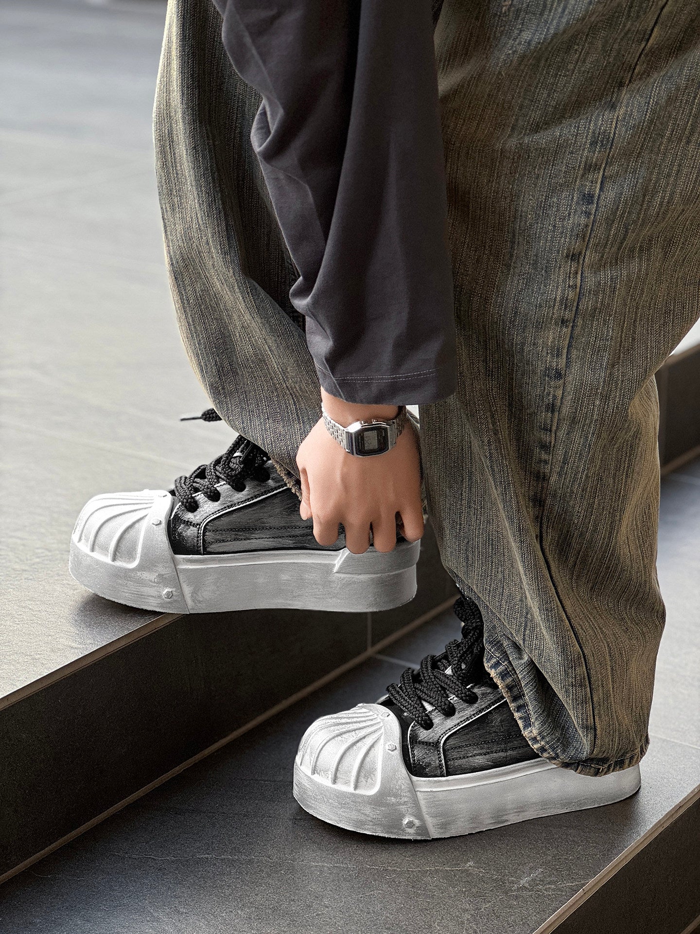 Chunky Shell Toe Platform Sneakers WN24516