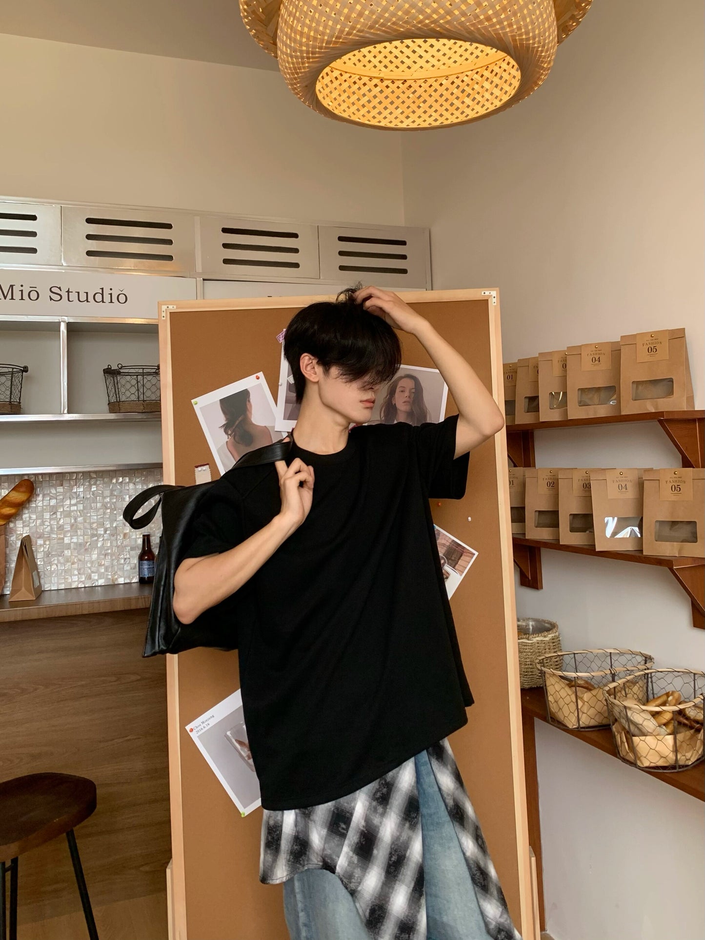 Plain Oversize Short Sleeve T-Shirt WN19809