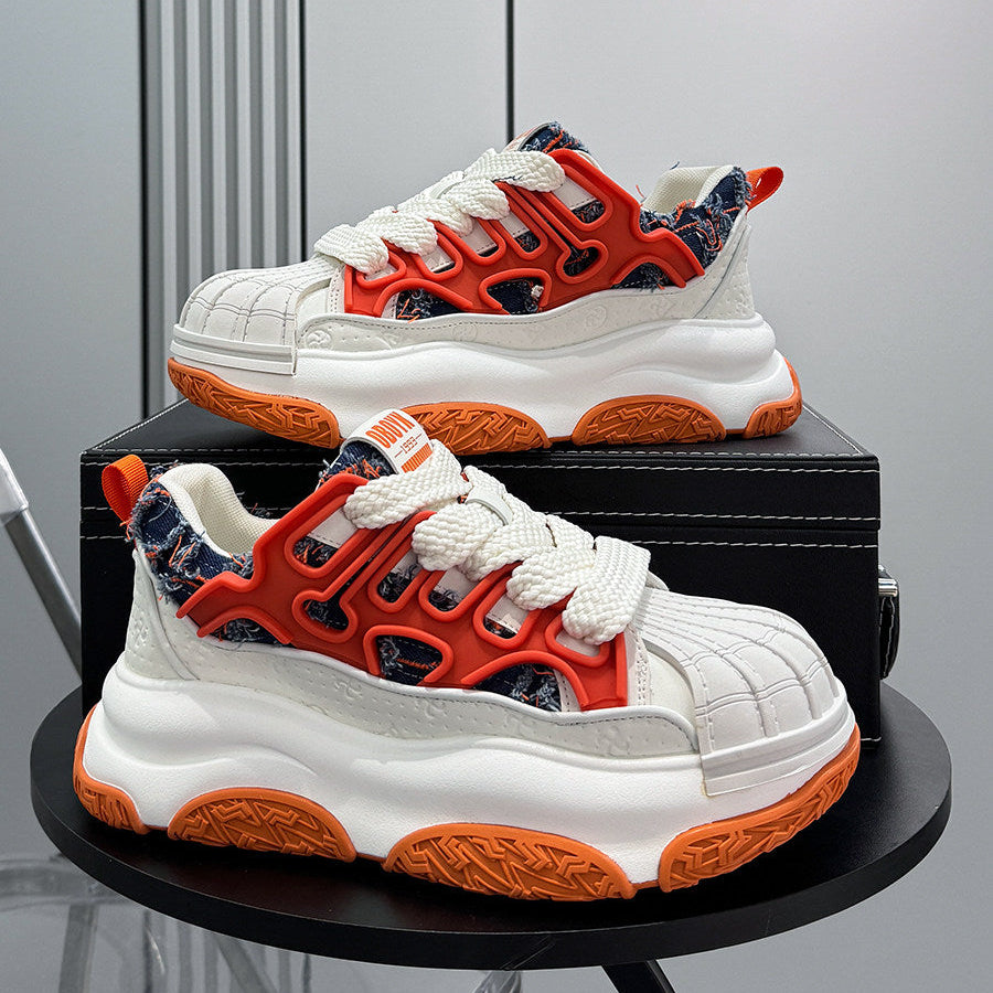 Shell Toe Rope Lace Damage Platform Sneakers WN24723