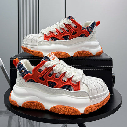 Shell Toe Rope Lace Damage Platform Sneakers WN24723