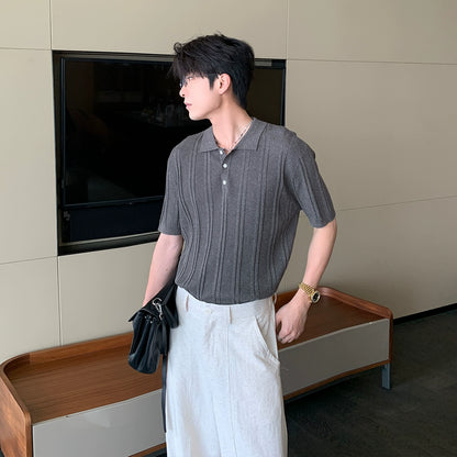 Lyocel Knit Short Sleeve Polo Shirt WN20433