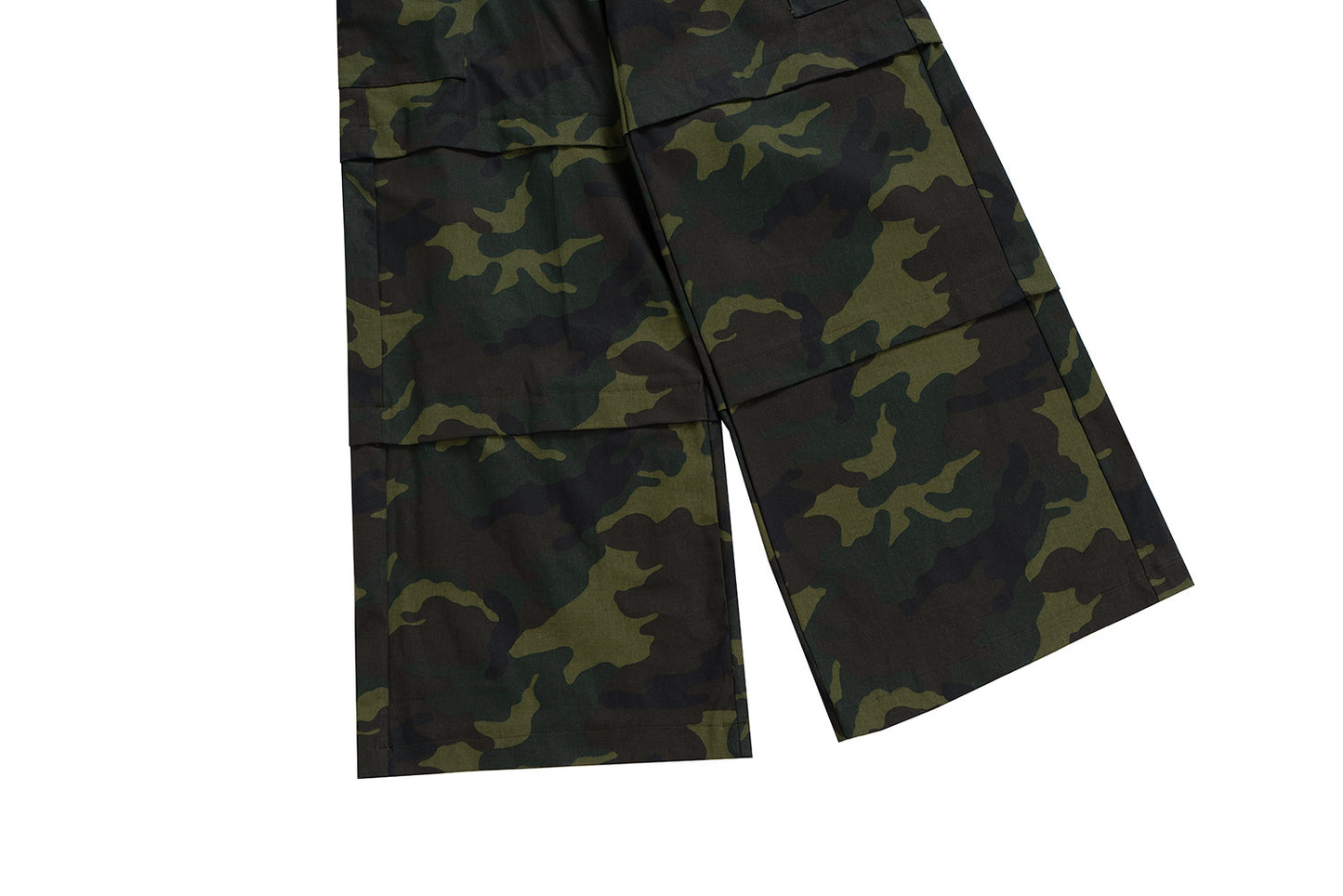 Camouflage Wide-Leg Cargo Pants WN11344
