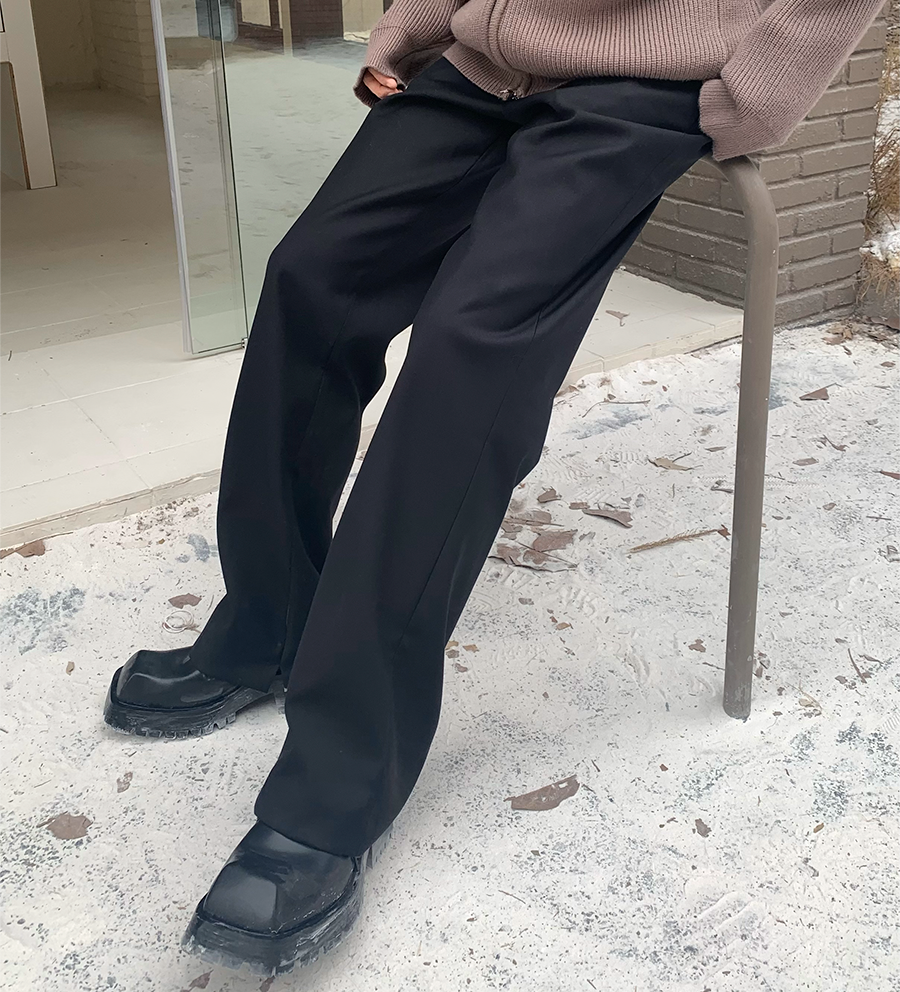 Drape Straight Trousers WN25289