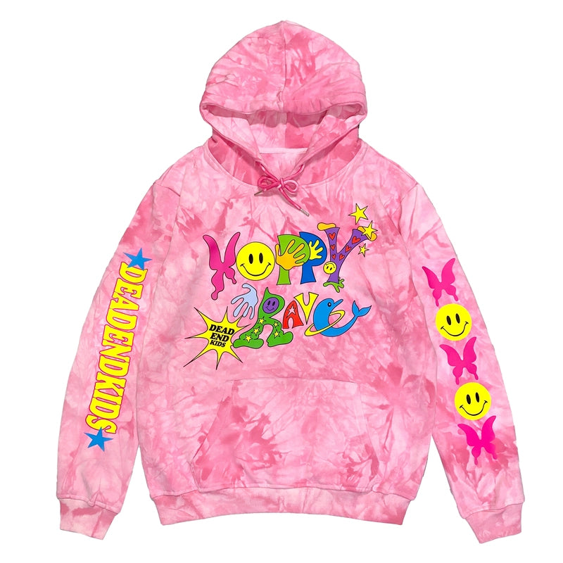 Tie-Dye Illustration Print Hoodie WN22274