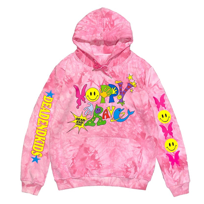 Tie-Dye Illustration Print Hoodie WN22274