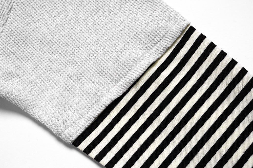 Fake Layered Stripe Graphic Long Sleeve T-Shirt WN27983