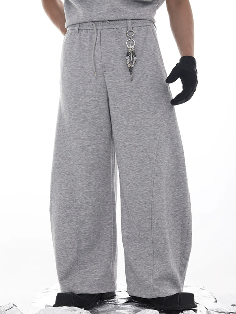 Pendant Decor Scuba Wide Leg Sweatpants WN18624