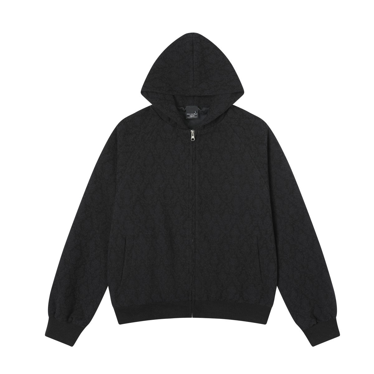 Textured Zipper Hoodie WN21434