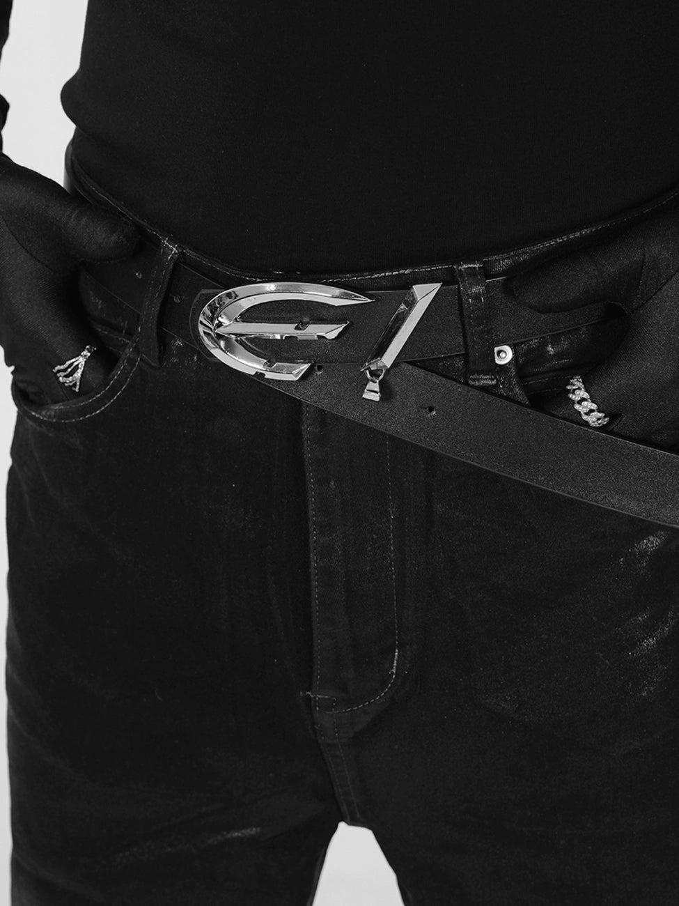 Rust-Proof Metal Genuine Leather Belt WN17348