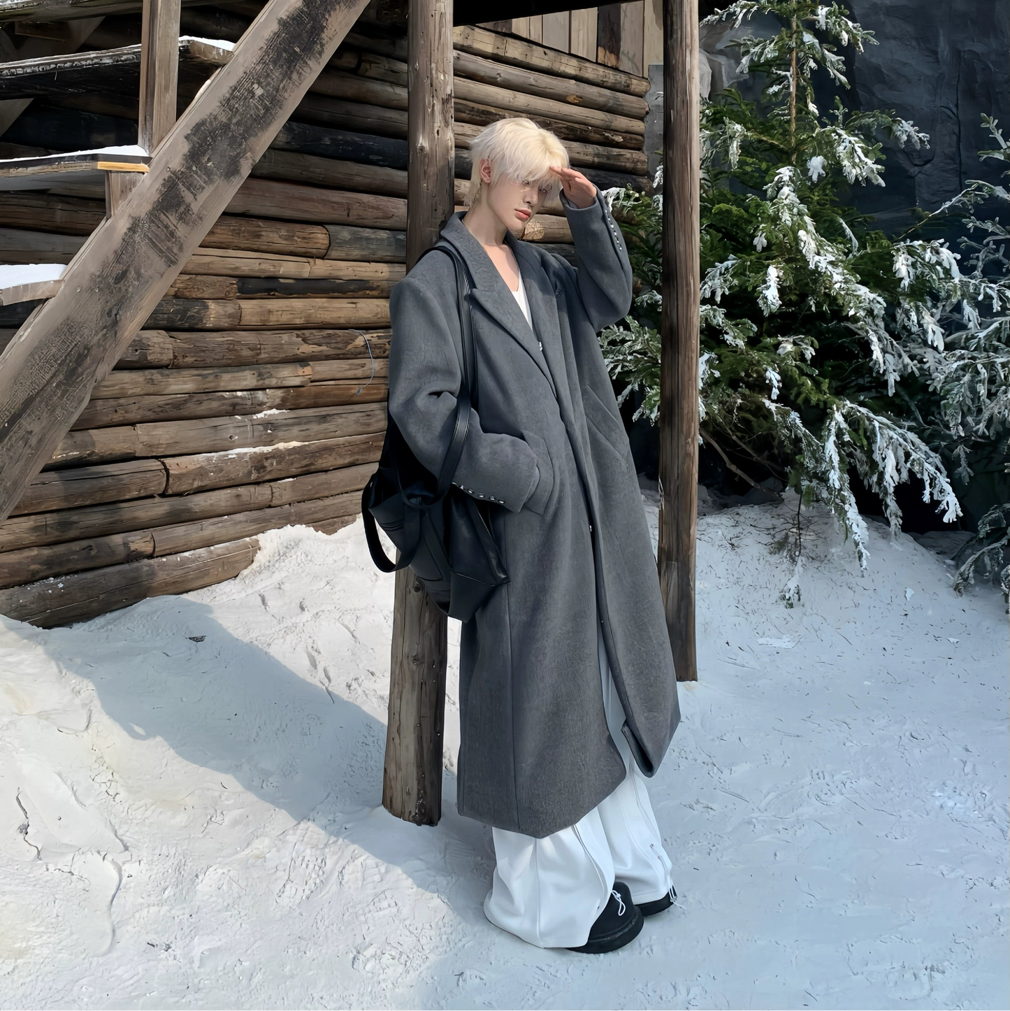 Adjustable Button Design Coat WN19758