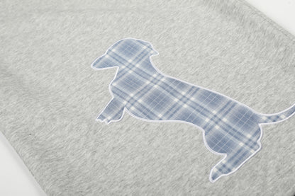 Dog Embroidery Wide Leg Sweatpants WN25812