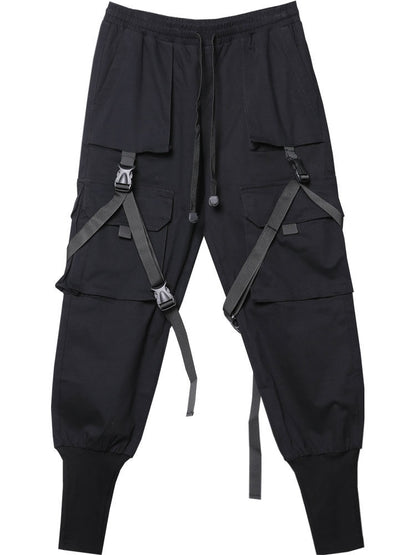 Functional Multi-Pocket Cuffed Cargo Pants WN22567