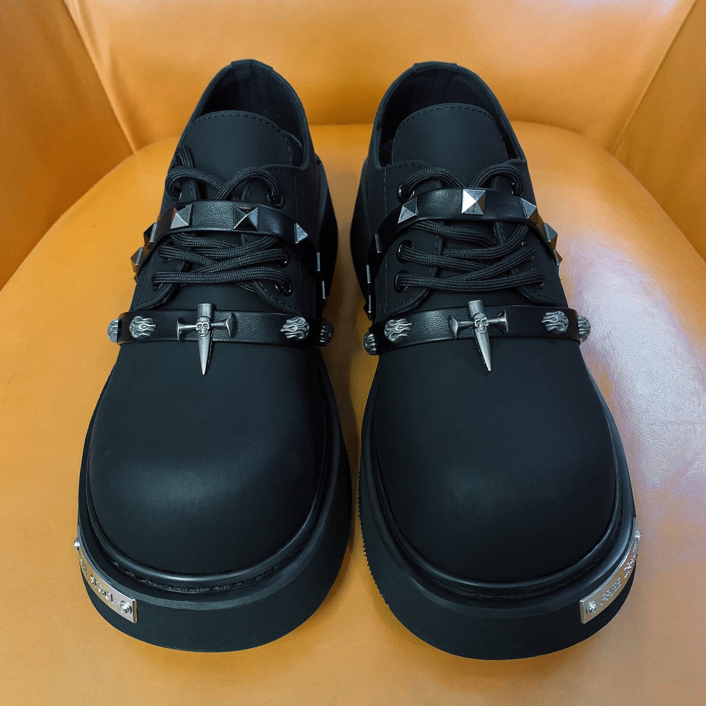 Studded Cross Chunky Sole Sneaker Boots WN25146