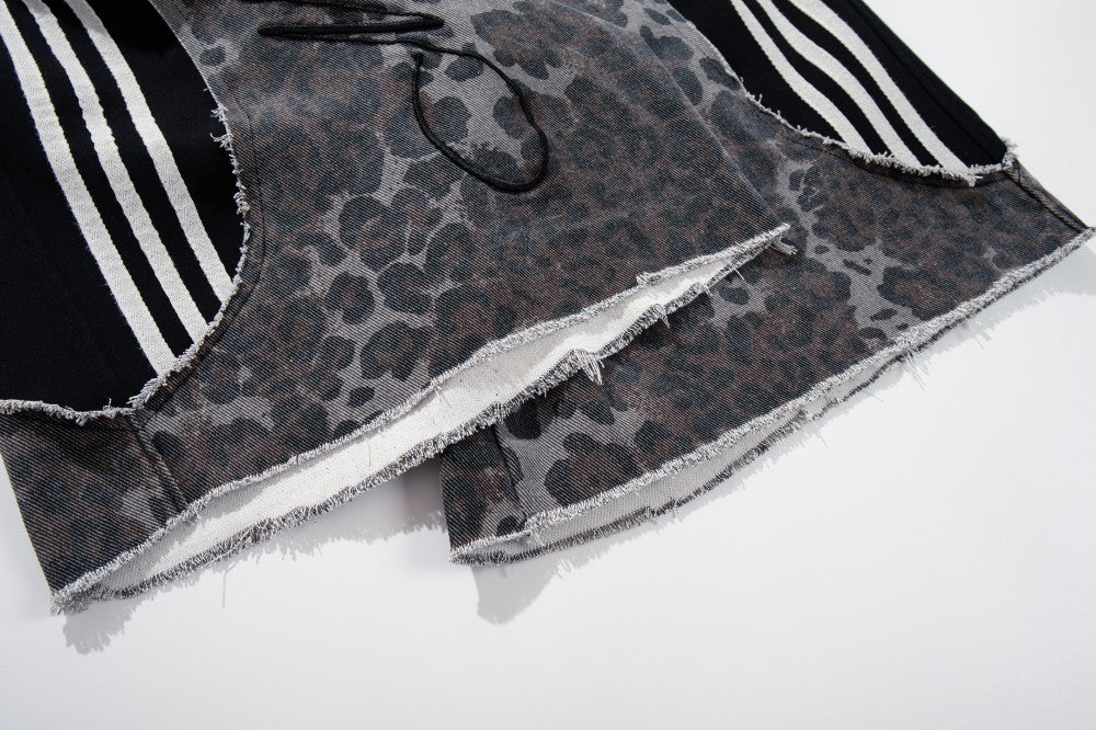Leopard Embroidery Polo Shirt & Short Pants Setup WN27909