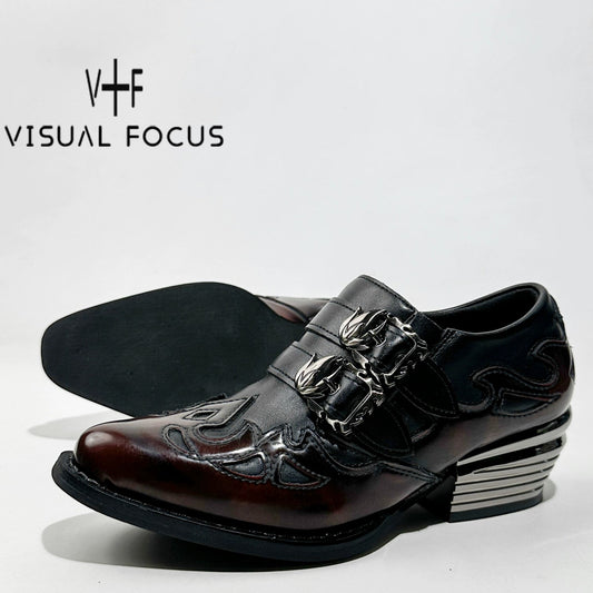 Gold-Tone Slip-On Chelsea Shoes WN20609