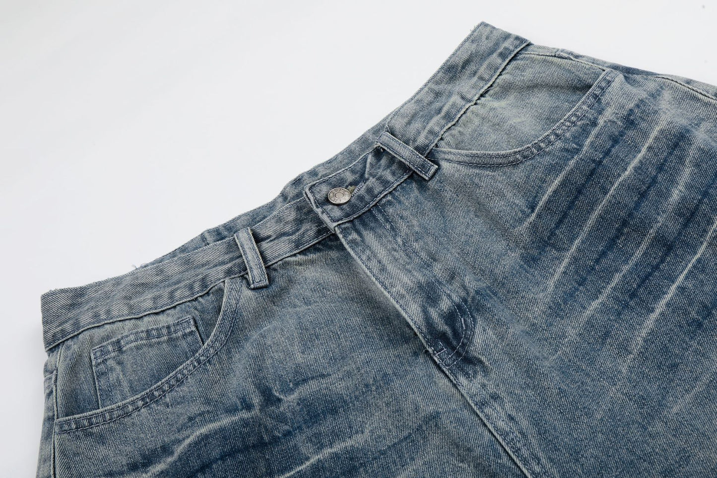 Lightning Graphic Denim Half Jeans WN26002