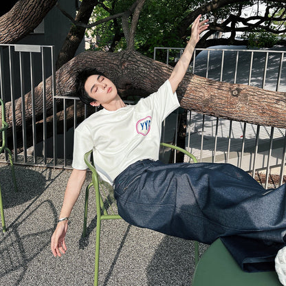Oversize Logo Patch Short Sleeve T-Shirt WN25090