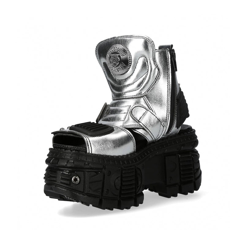 Chunky Sole Metallic Design Boots WN19189