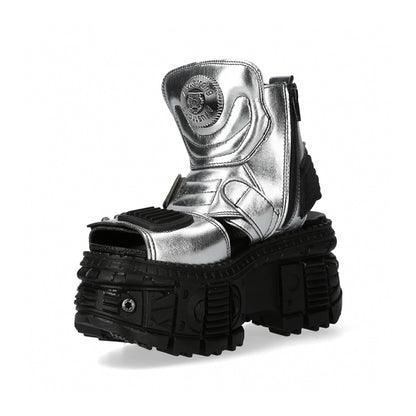 Chunky Sole Metallic Design Boots WN19189