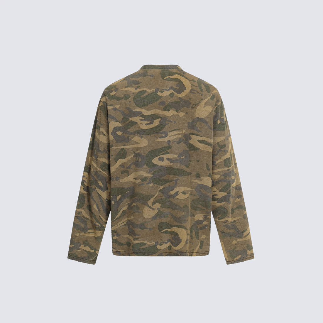 Camouflage Oversize Long Sleeve T-shirt WN28085