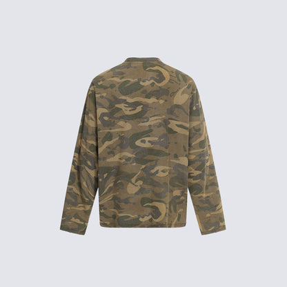 Camouflage Oversize Long Sleeve T-shirt WN28085