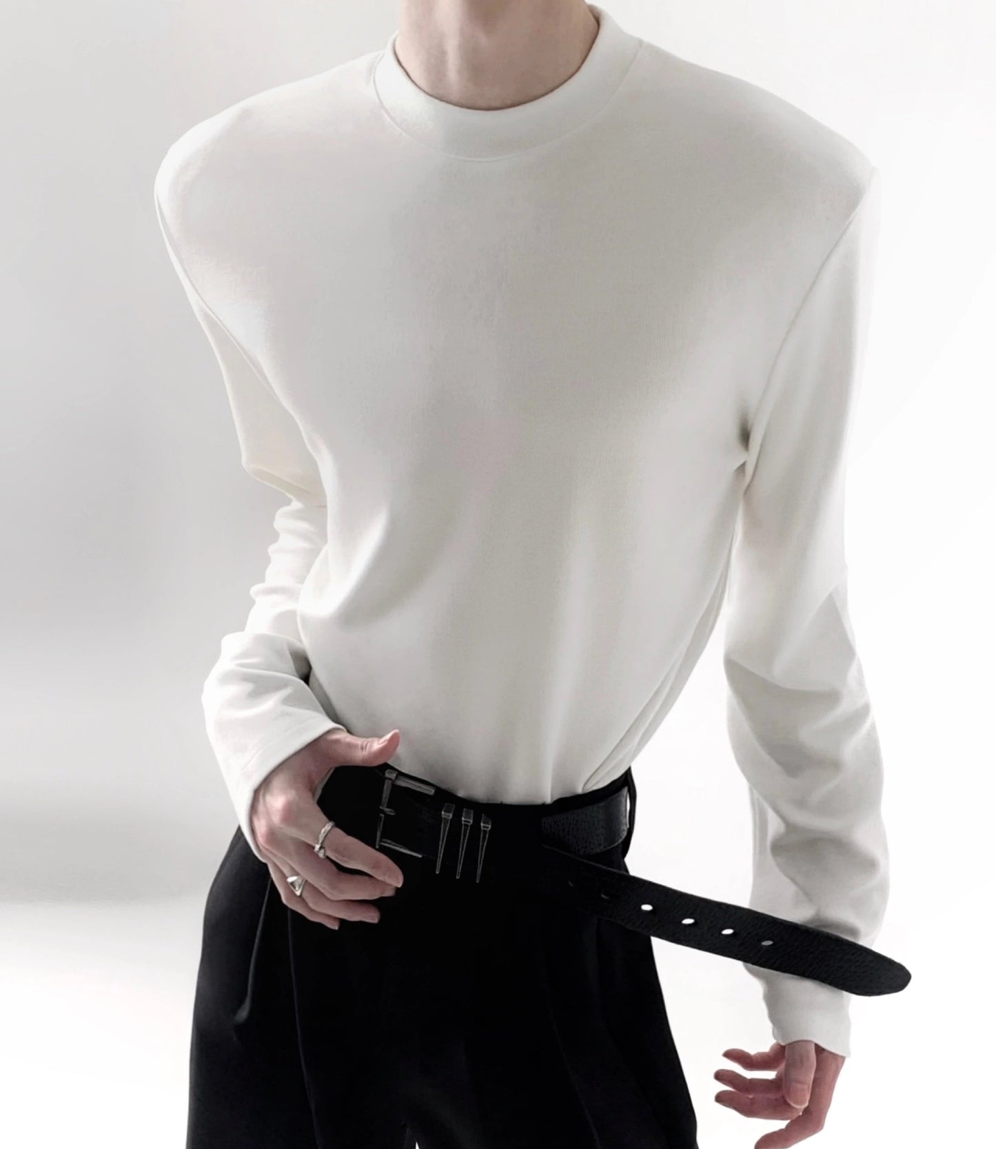 Solid Color Warm Long Sleeve T-shirt WN20361