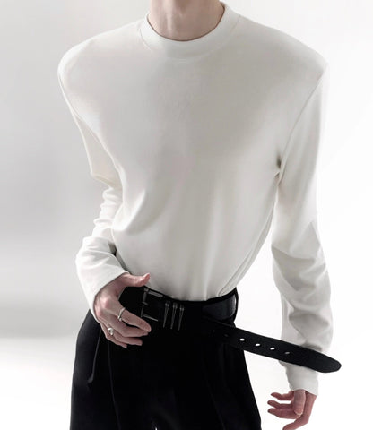 Solid Color Warm Long Sleeve T-shirt WN20361