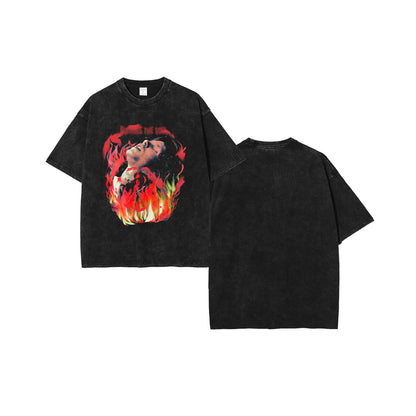 Graphic Print Oversize Short Sleeve T-Shirt WN16271